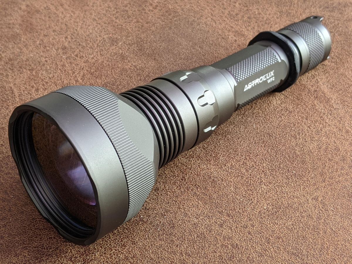 Astrolux WP2 LEP 2.3km throw flashlight review and&nbsp;beamshots